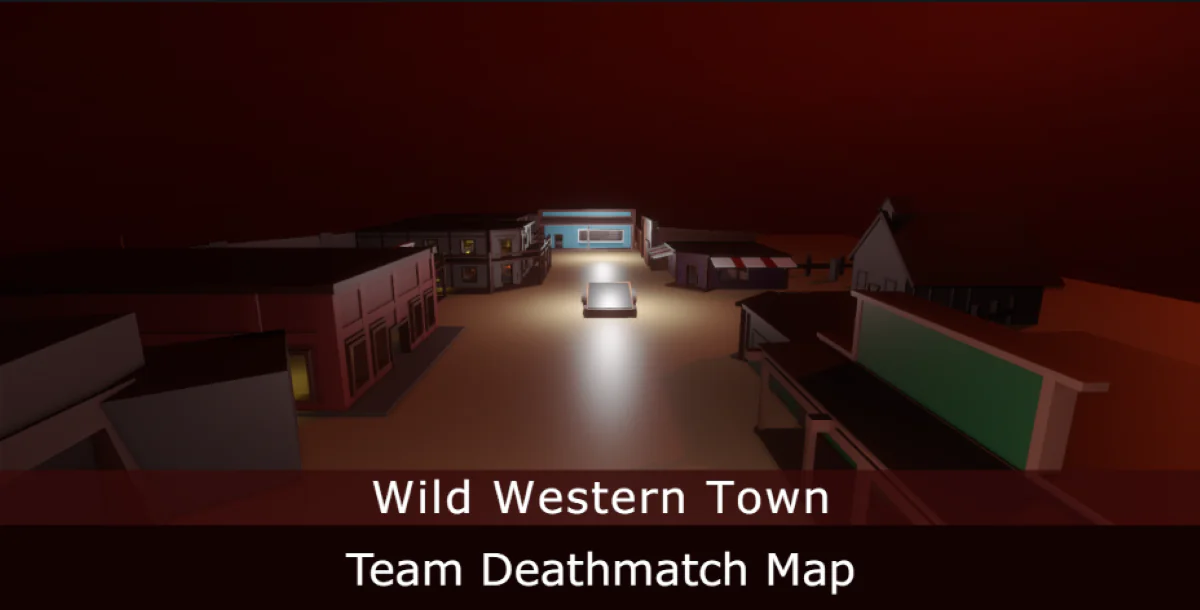 Wild Western Town - Team Death Match Map